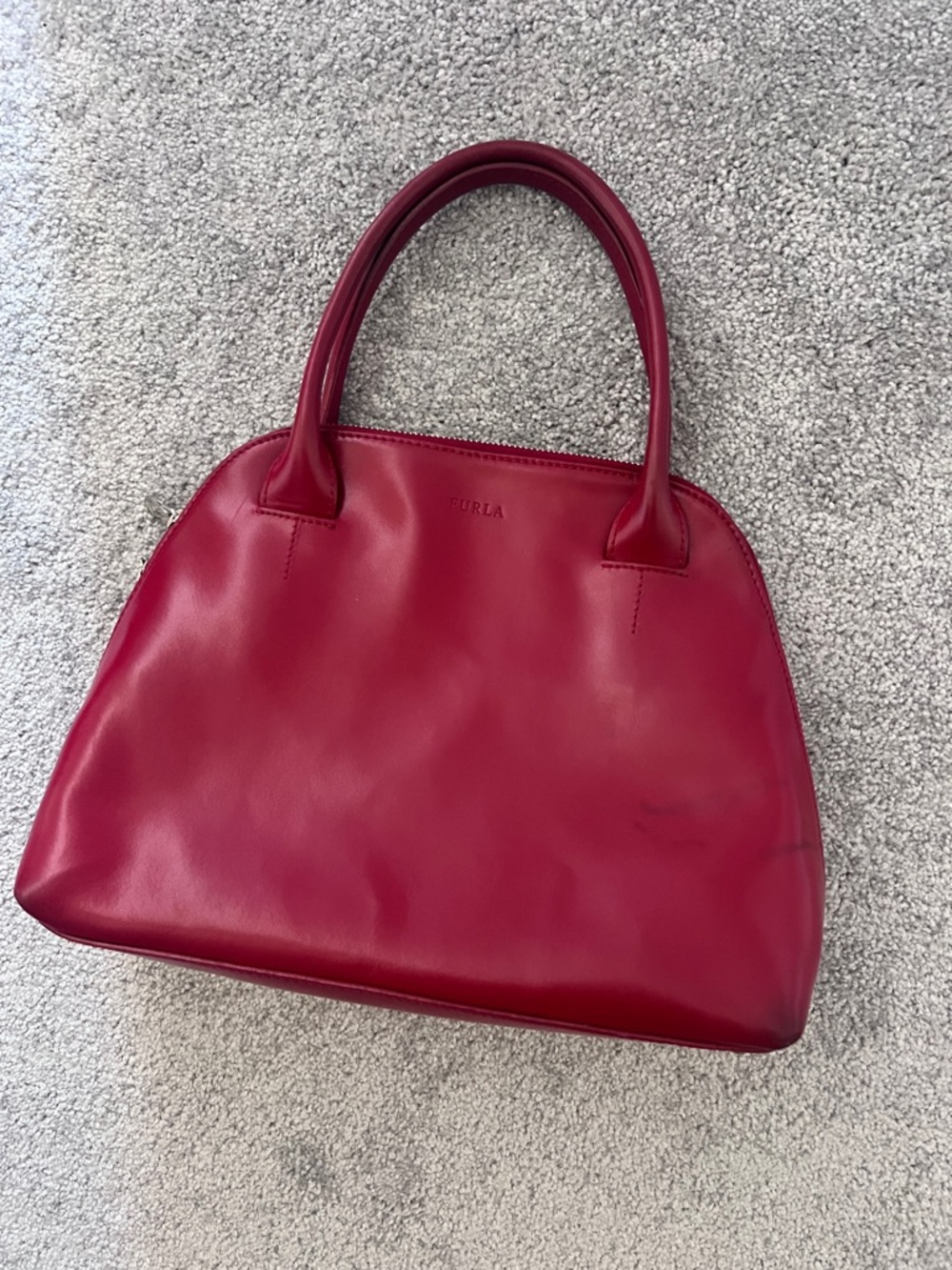 Quick SALE! Furla Red Leather Handbag – Like New Condition ❤️ with dustbag - Picture 10 of 10